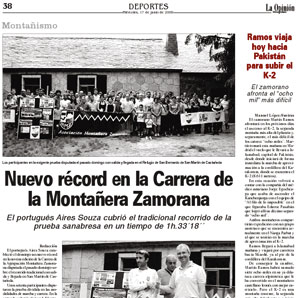 La Opinión de Zamora. 17 de Junio de 2009