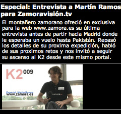 Entrevista a Martín Ramos en Zamoravision.tv